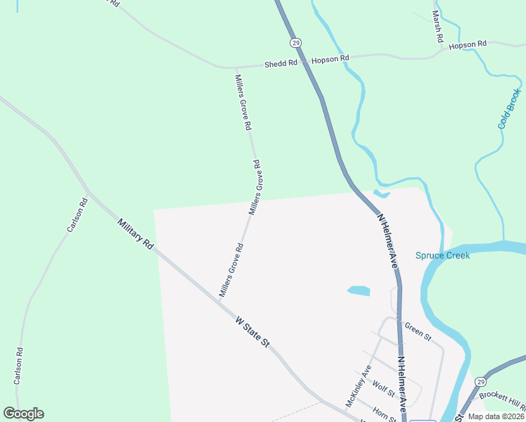 map of restaurants, bars, coffee shops, grocery stores, and more near 104 Millers Grove Road in Dolgeville