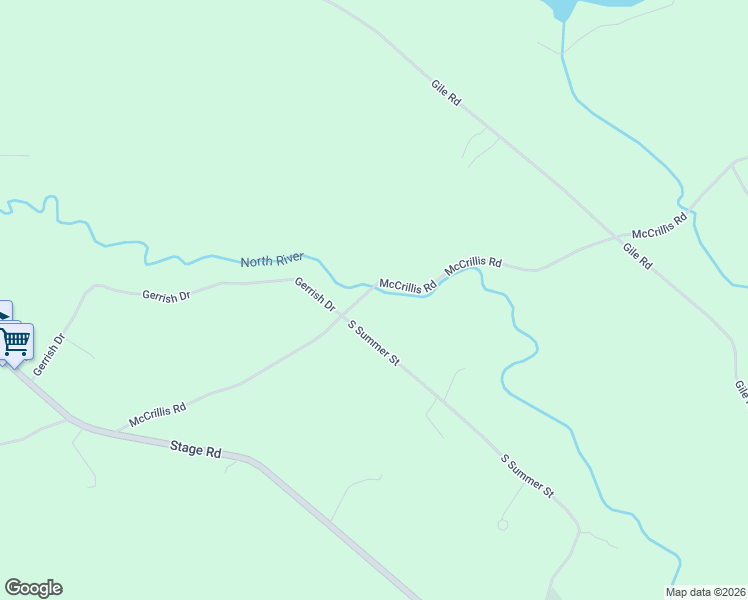 map of restaurants, bars, coffee shops, grocery stores, and more near 36R McCrillis Road in Nottingham