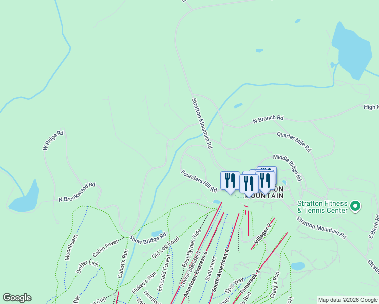 map of restaurants, bars, coffee shops, grocery stores, and more near 11 Founders Hill Road in Stratton
