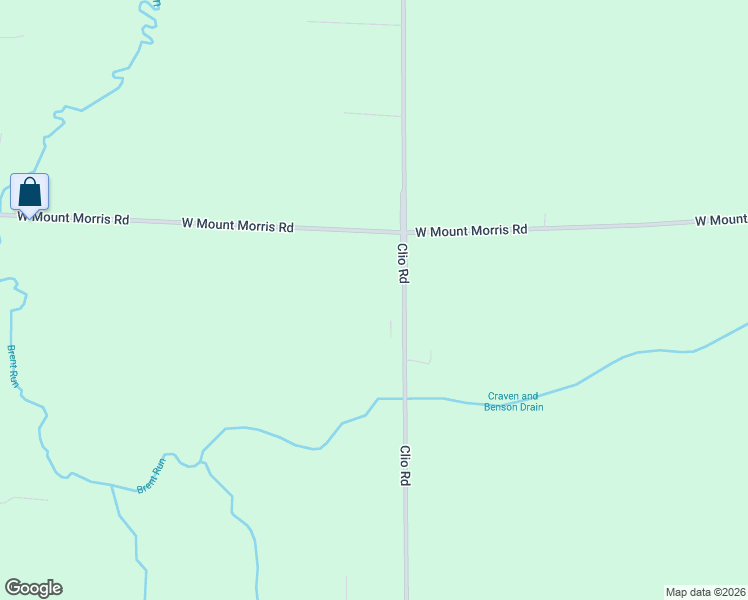 map of restaurants, bars, coffee shops, grocery stores, and more near 7445 Clio Road in Mount Morris