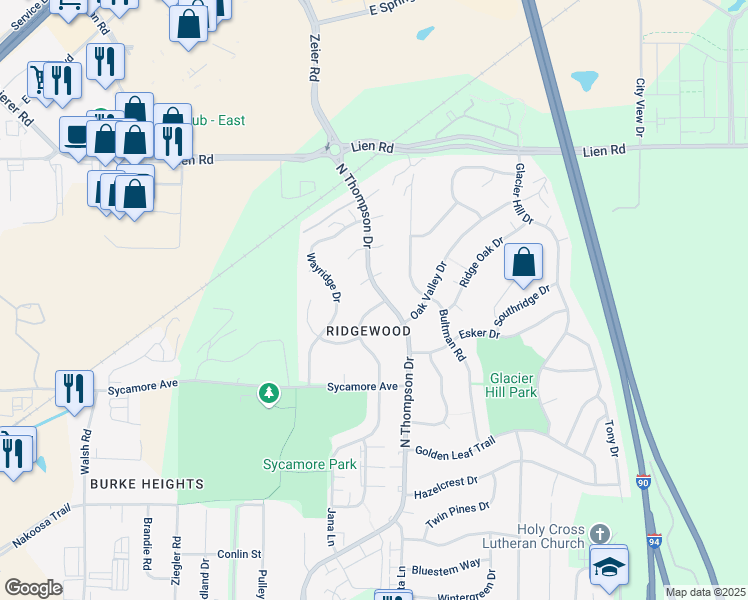map of restaurants, bars, coffee shops, grocery stores, and more near 1209 Artisan Drive in Madison