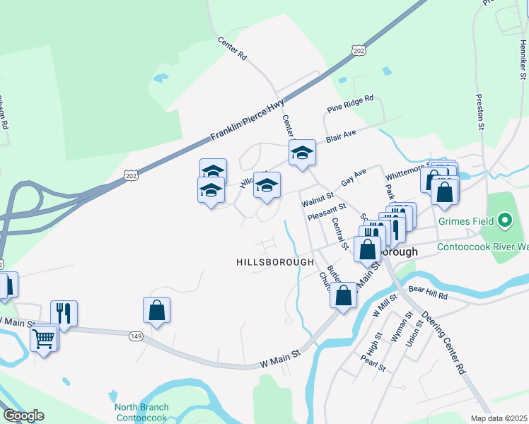 map of restaurants, bars, coffee shops, grocery stores, and more near 6 Hillcat Drive in Hillsboro