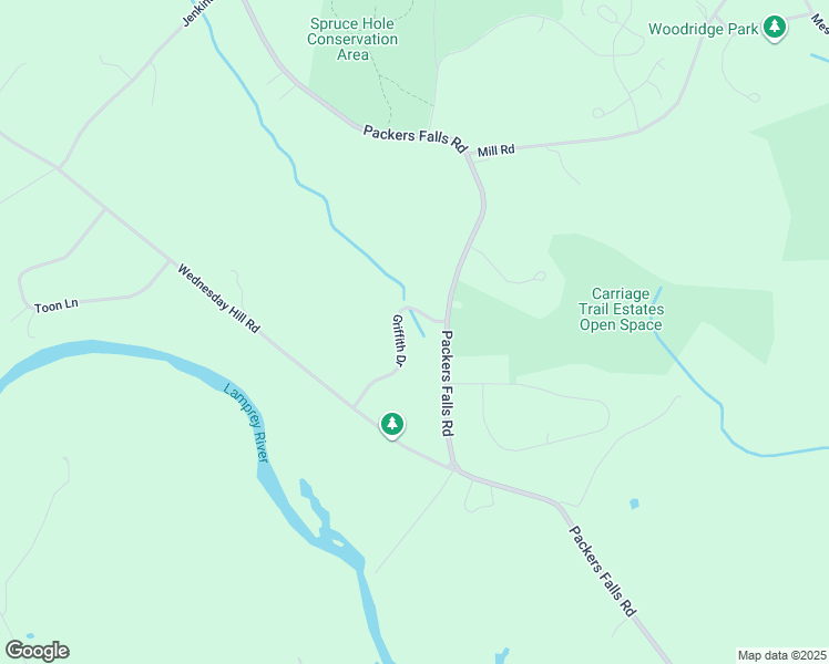 map of restaurants, bars, coffee shops, grocery stores, and more near 11 Griffith Drive in Durham