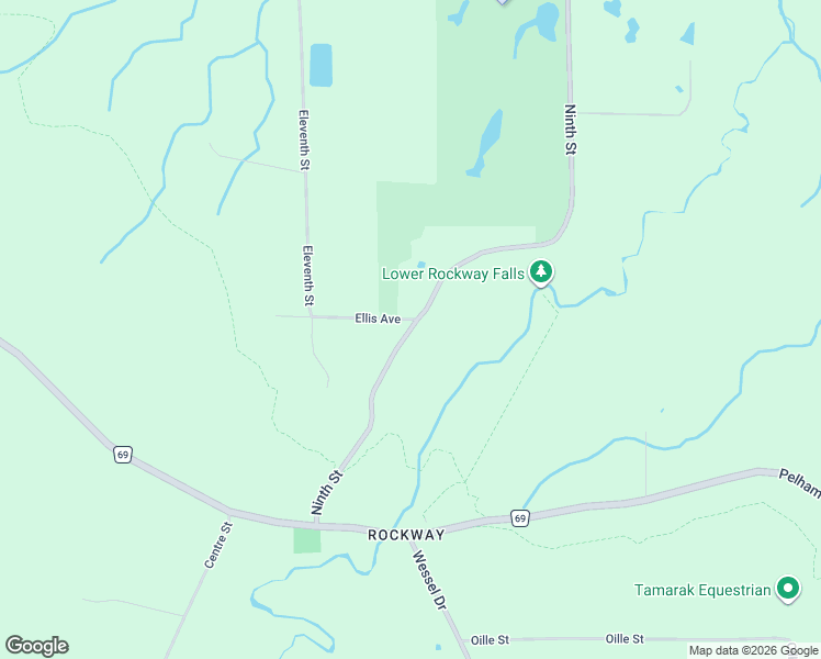 map of restaurants, bars, coffee shops, grocery stores, and more near 3113 Ninth Street in St. Catharines
