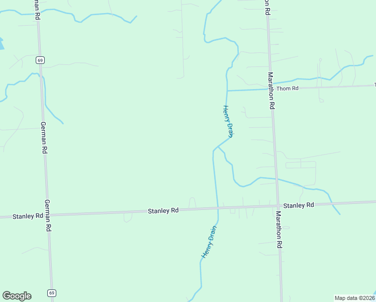 map of restaurants, bars, coffee shops, grocery stores, and more near 4700 Stanley Road in Columbiaville