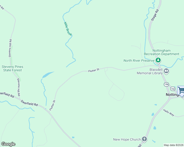 map of restaurants, bars, coffee shops, grocery stores, and more near 39 Flutter Street in Nottingham