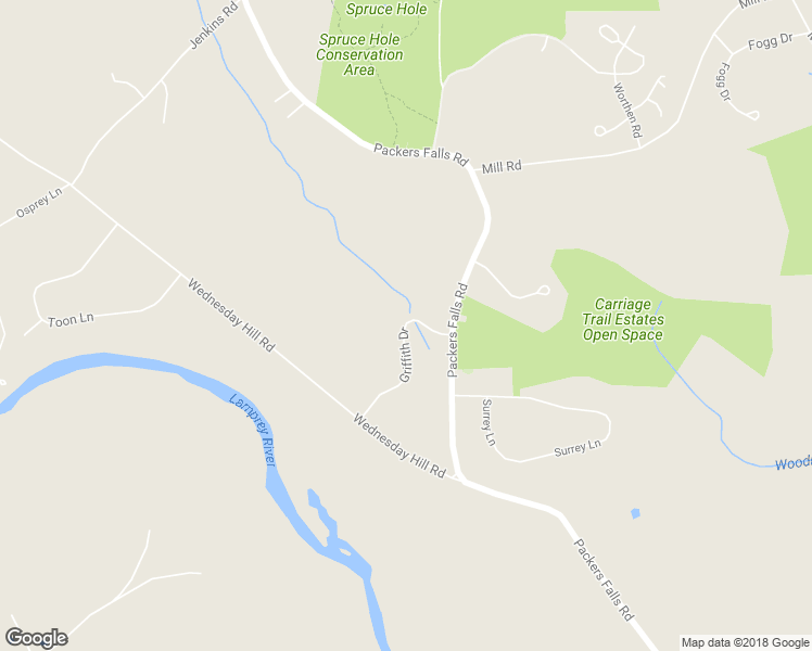 map of restaurants, bars, coffee shops, grocery stores, and more near 11 Griffith Drive in Durham