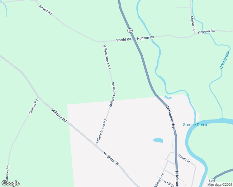 map of restaurants, bars, coffee shops, grocery stores, and more near 104 Millers Grove Road in Dolgeville