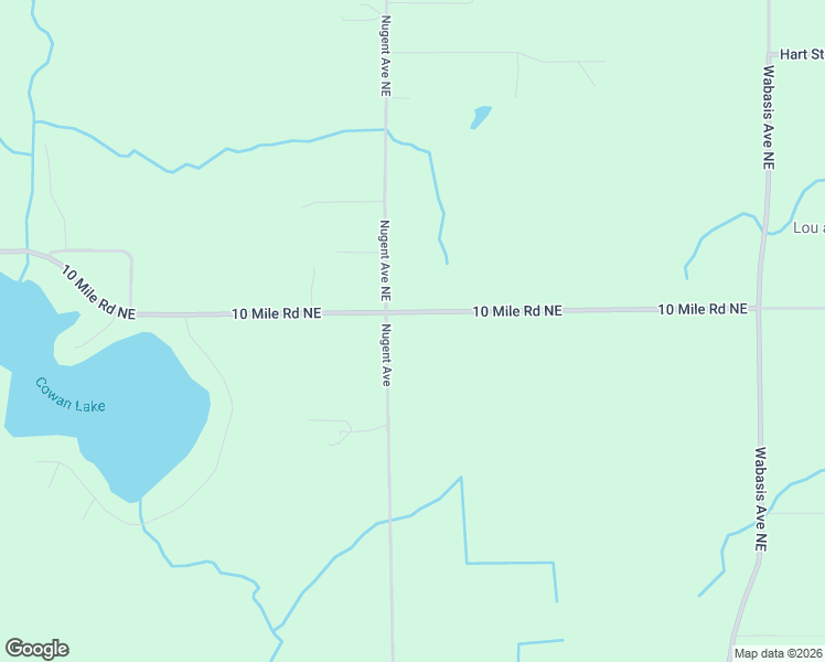 map of restaurants, bars, coffee shops, grocery stores, and more near 8394 Nugent Avenue Northeast in Rockford