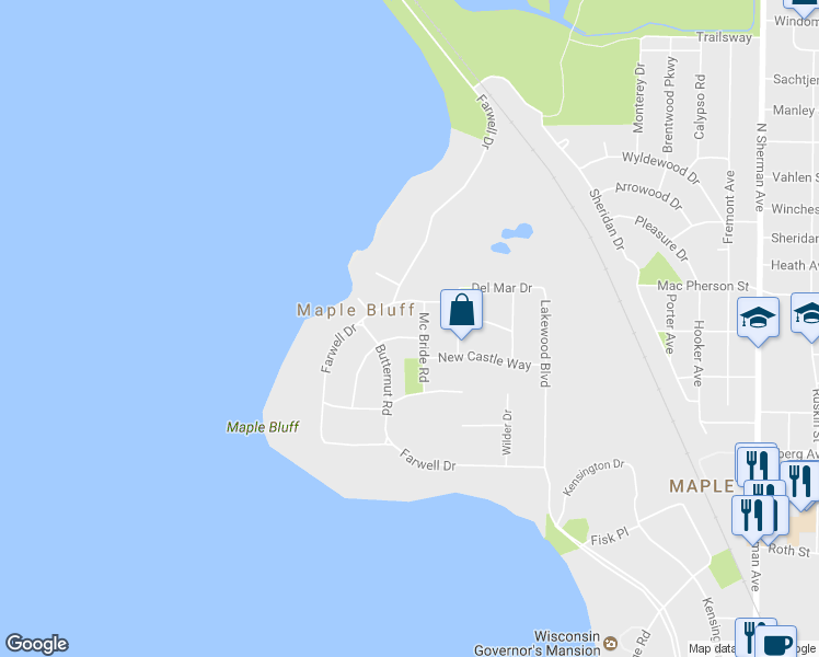 map of restaurants, bars, coffee shops, grocery stores, and more near 919 Magdeline Drive in Madison