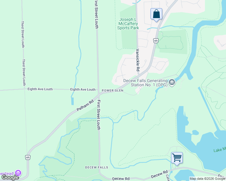 map of restaurants, bars, coffee shops, grocery stores, and more near in St. Catharines