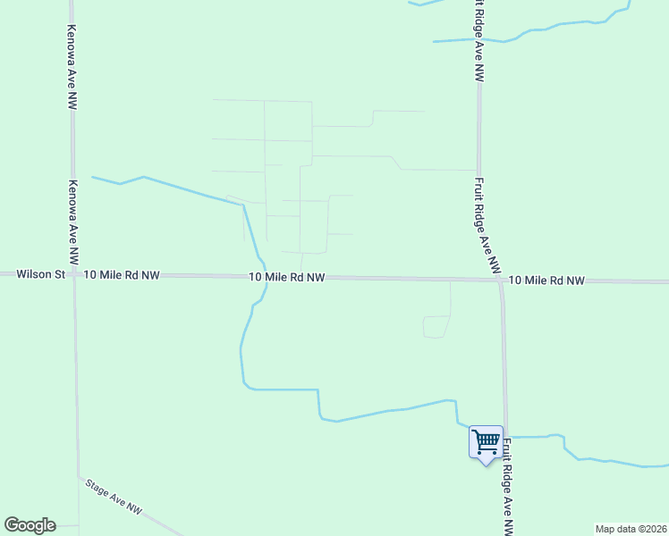 map of restaurants, bars, coffee shops, grocery stores, and more near 4331 10 Mile Road Northwest in Sparta