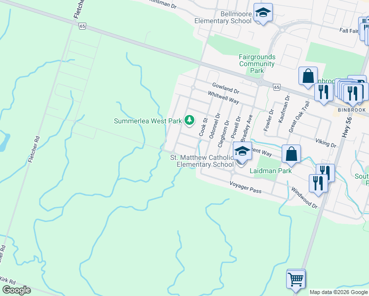 map of restaurants, bars, coffee shops, grocery stores, and more near 31 Menzies Street in Hamilton