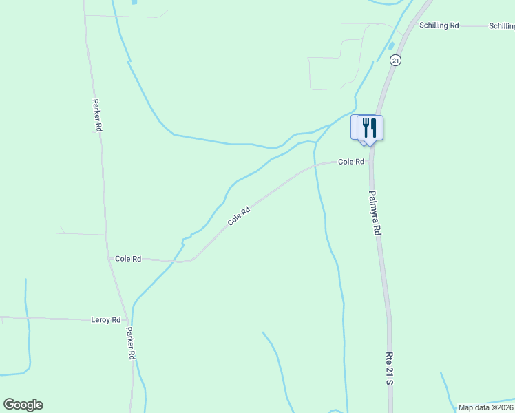 map of restaurants, bars, coffee shops, grocery stores, and more near 3540 Cole Road in Marion