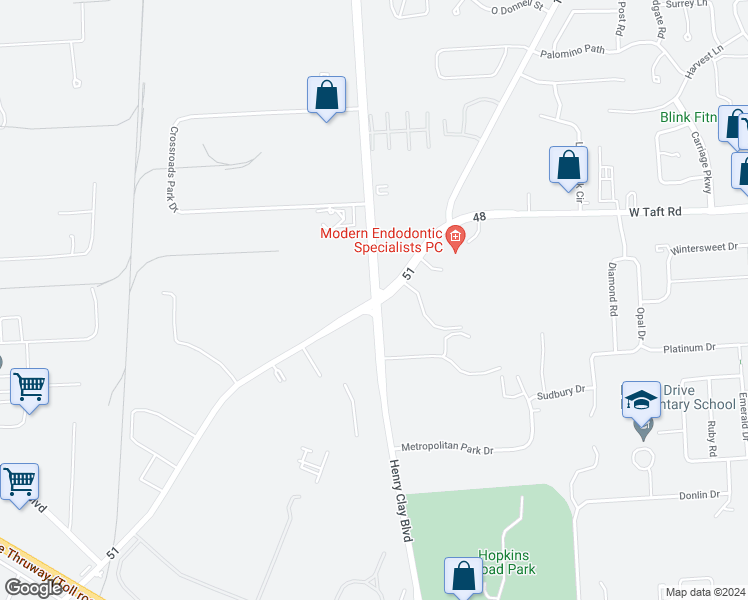 map of restaurants, bars, coffee shops, grocery stores, and more near Henry Clay Blvd & Vine St in Liverpool