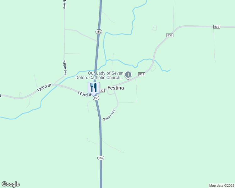 map of restaurants, bars, coffee shops, grocery stores, and more near in Festina