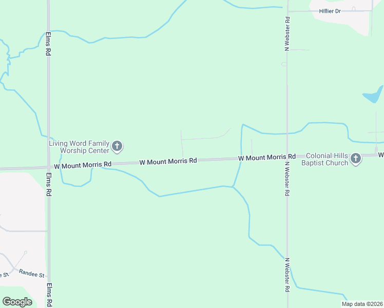 map of restaurants, bars, coffee shops, grocery stores, and more near 6218 West Mount Morris Road in Mount Morris