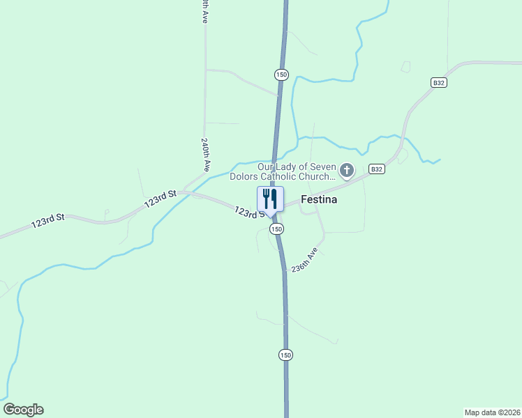 map of restaurants, bars, coffee shops, grocery stores, and more near 2382 123rd Street in Fort Atkinson