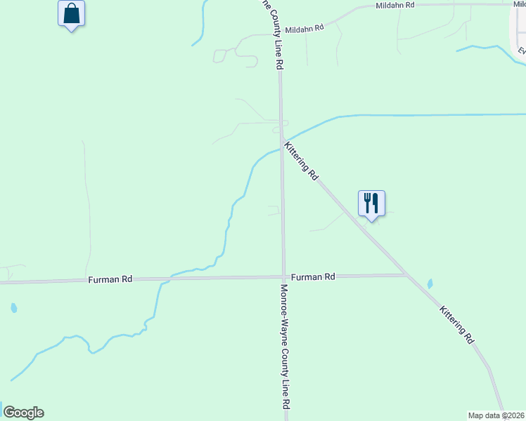 map of restaurants, bars, coffee shops, grocery stores, and more near 351 Monroe-Wayne County Line Road in Macedon