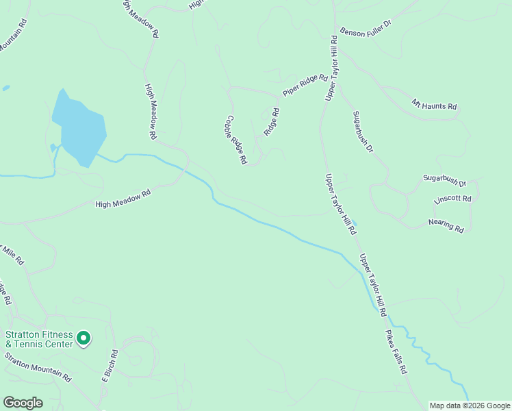 map of restaurants, bars, coffee shops, grocery stores, and more near Forest Haunts Road in Winhall