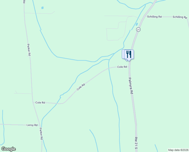 map of restaurants, bars, coffee shops, grocery stores, and more near 3540 Cole Road in Marion