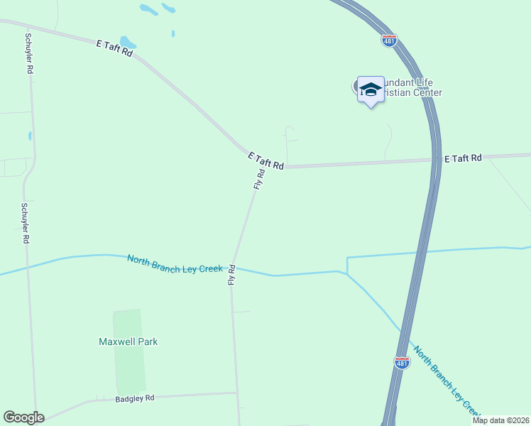 map of restaurants, bars, coffee shops, grocery stores, and more near 7200 Fly Road in East Syracuse