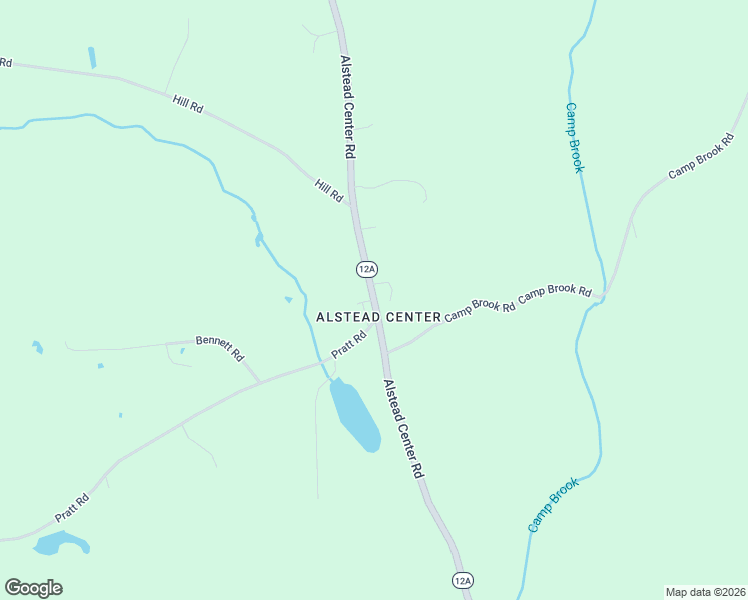 map of restaurants, bars, coffee shops, grocery stores, and more near New Hampshire 12A in Alstead