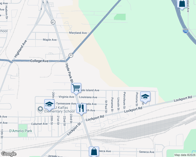 map of restaurants, bars, coffee shops, grocery stores, and more near in Niagara Falls