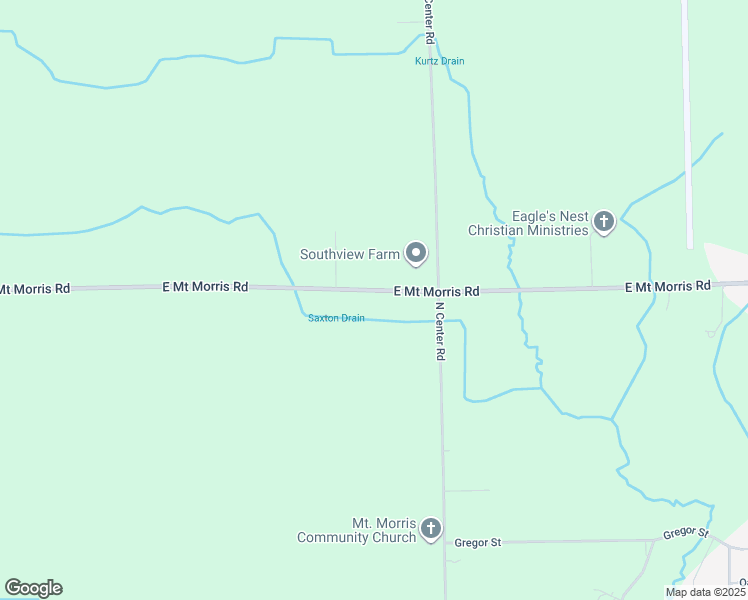 map of restaurants, bars, coffee shops, grocery stores, and more near 3456 East Mount Morris Road in Mount Morris