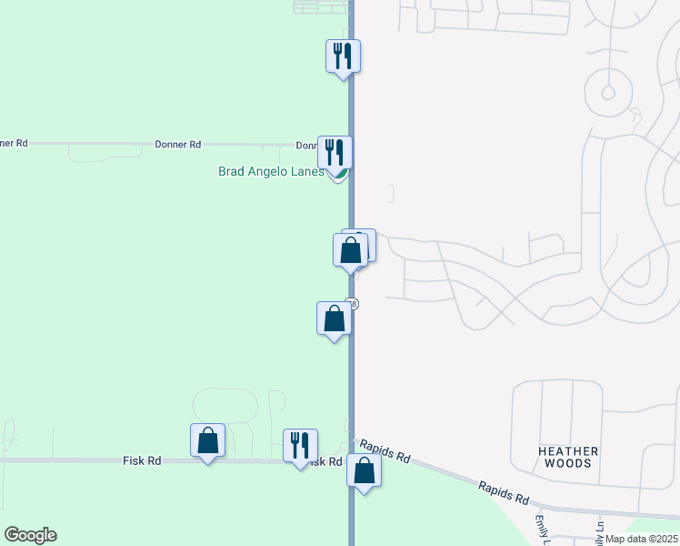 map of restaurants, bars, coffee shops, grocery stores, and more near 6350 South Transit Road in Lockport