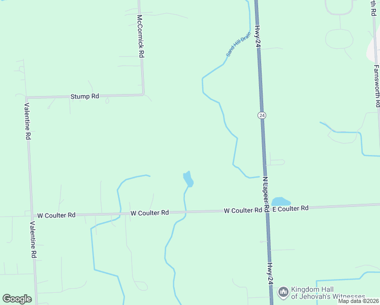 map of restaurants, bars, coffee shops, grocery stores, and more near 150 West Coulter Road in Lapeer