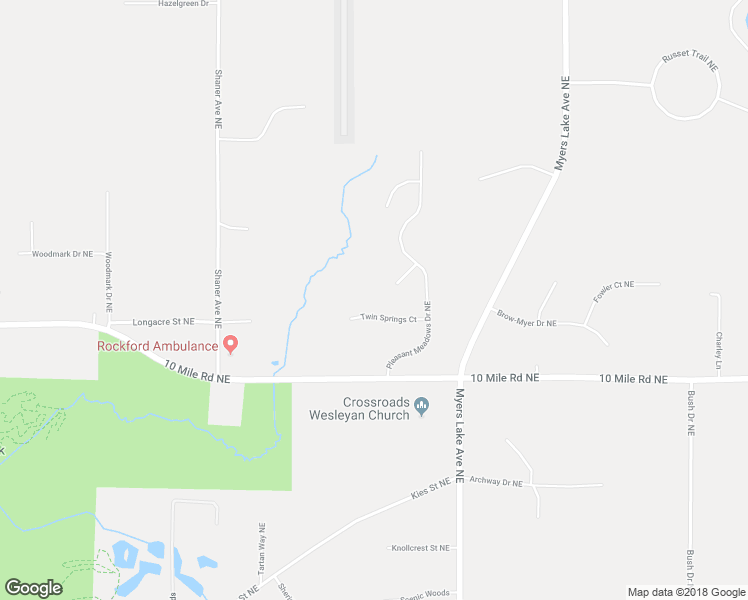 map of restaurants, bars, coffee shops, grocery stores, and more near 6675 Twin Springs Court in Rockford