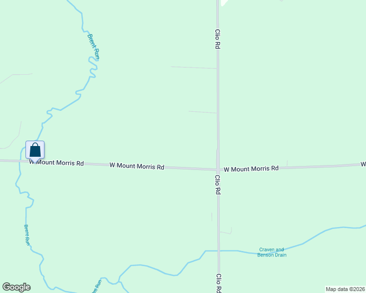 map of restaurants, bars, coffee shops, grocery stores, and more near 3024 Clio Road in Mount Morris