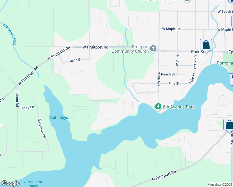 map of restaurants, bars, coffee shops, grocery stores, and more near 2960 Rennells Road in Spring Lake