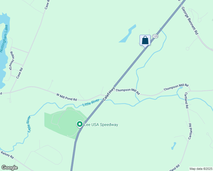 map of restaurants, bars, coffee shops, grocery stores, and more near 4 West Mill Pond Road in Lee