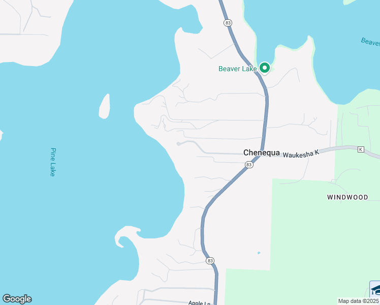 map of restaurants, bars, coffee shops, grocery stores, and more near 5673 Wisconsin 83 in Hartland