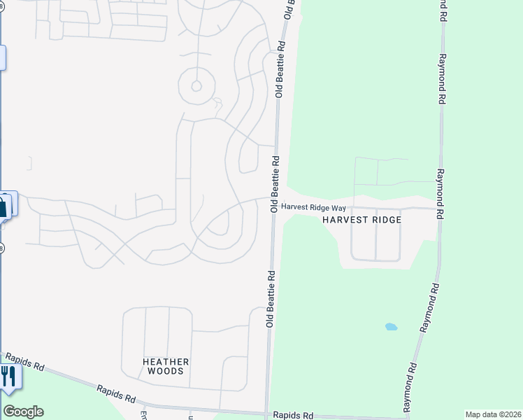 map of restaurants, bars, coffee shops, grocery stores, and more near 777 Willowbrook Drive in Lockport