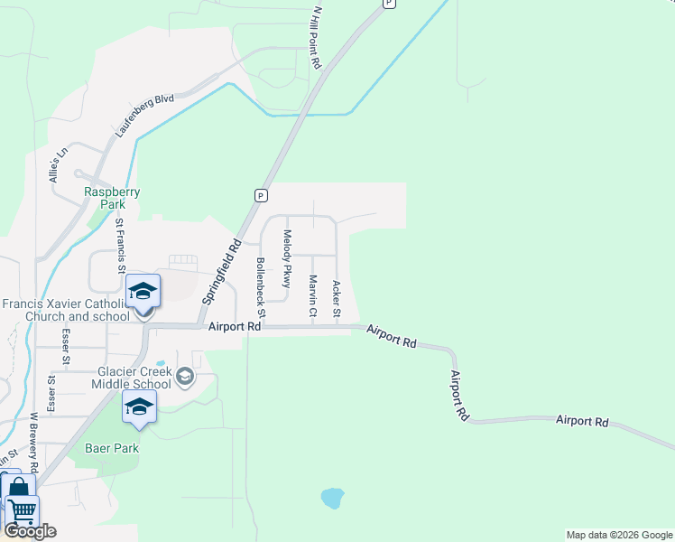 map of restaurants, bars, coffee shops, grocery stores, and more near 3045 Acker Street in Cross Plains