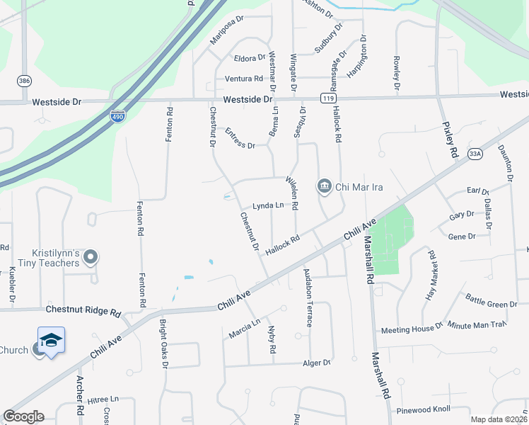 map of restaurants, bars, coffee shops, grocery stores, and more near 25 Hartom Road in Rochester