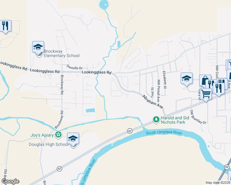 map of restaurants, bars, coffee shops, grocery stores, and more near 339 Broc Drive in Winston