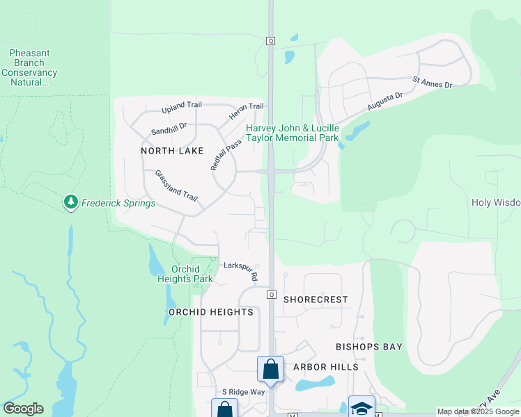map of restaurants, bars, coffee shops, grocery stores, and more near 4111 Redtail Pass in Middleton