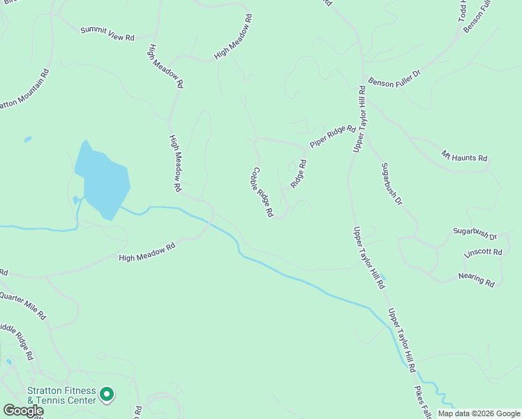 map of restaurants, bars, coffee shops, grocery stores, and more near 141 Ridge Road in Stratton