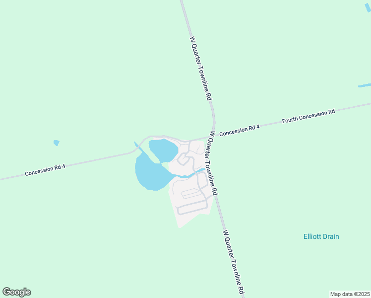 map of restaurants, bars, coffee shops, grocery stores, and more near 99 Fourth Concession Road in Cathcart