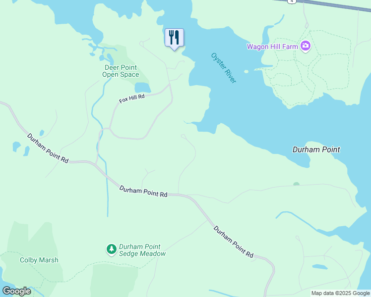 map of restaurants, bars, coffee shops, grocery stores, and more near 23 Mathes Cove Road in Durham