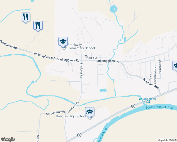 map of restaurants, bars, coffee shops, grocery stores, and more near 2389 Brockway Rd in Winston