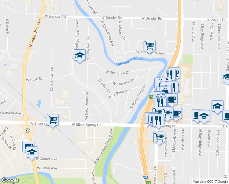 map of restaurants, bars, coffee shops, grocery stores, and more near 1018 West La Salle Avenue in Glendale