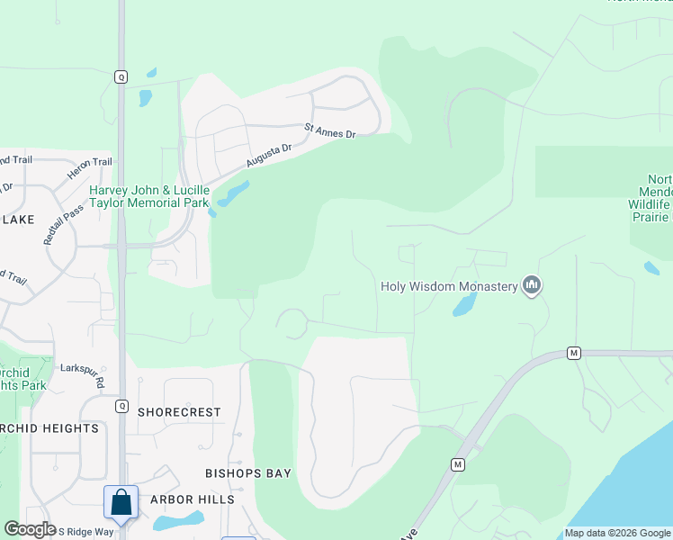 map of restaurants, bars, coffee shops, grocery stores, and more near 3934 Sumac Circle in Middleton