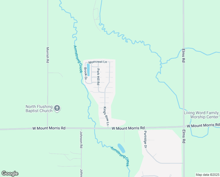 map of restaurants, bars, coffee shops, grocery stores, and more near 7261 106th Street in Flushing Township