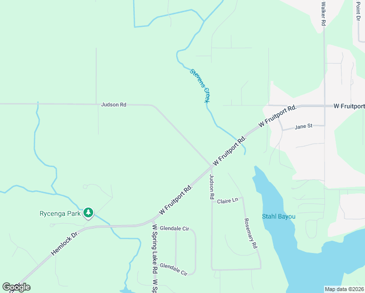 map of restaurants, bars, coffee shops, grocery stores, and more near 2325 Judson Road in Spring Lake