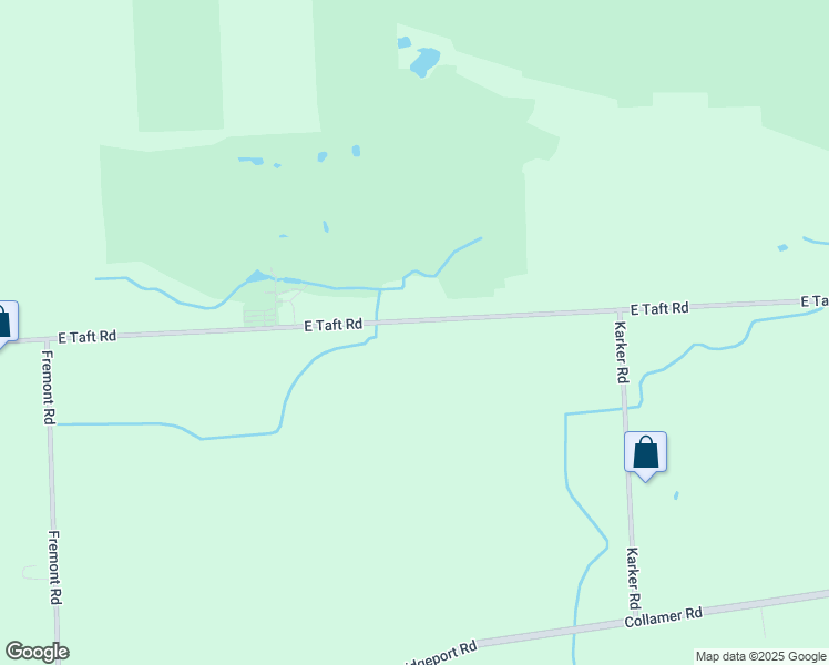 map of restaurants, bars, coffee shops, grocery stores, and more near 7274 East Taft Road in East Syracuse
